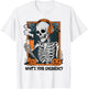 Funny 911 Dispatcher Halloween Skeleton What Your Emergency T-Shirt - T-Shirt | White