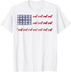 Dachshund Cute American Flag 4th of July Gift Shirt T-Shirt - T-Shirt | White