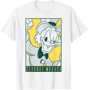 Disney DuckTales Scrooge McDuck Comic Portrait T-Shirt - T-Shirt | White