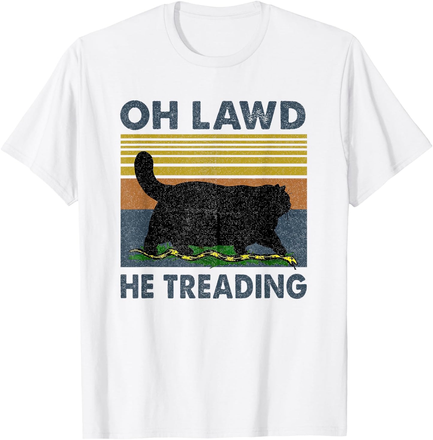 Oh Lawd He Treading T-Shirt - T-Shirt | White
