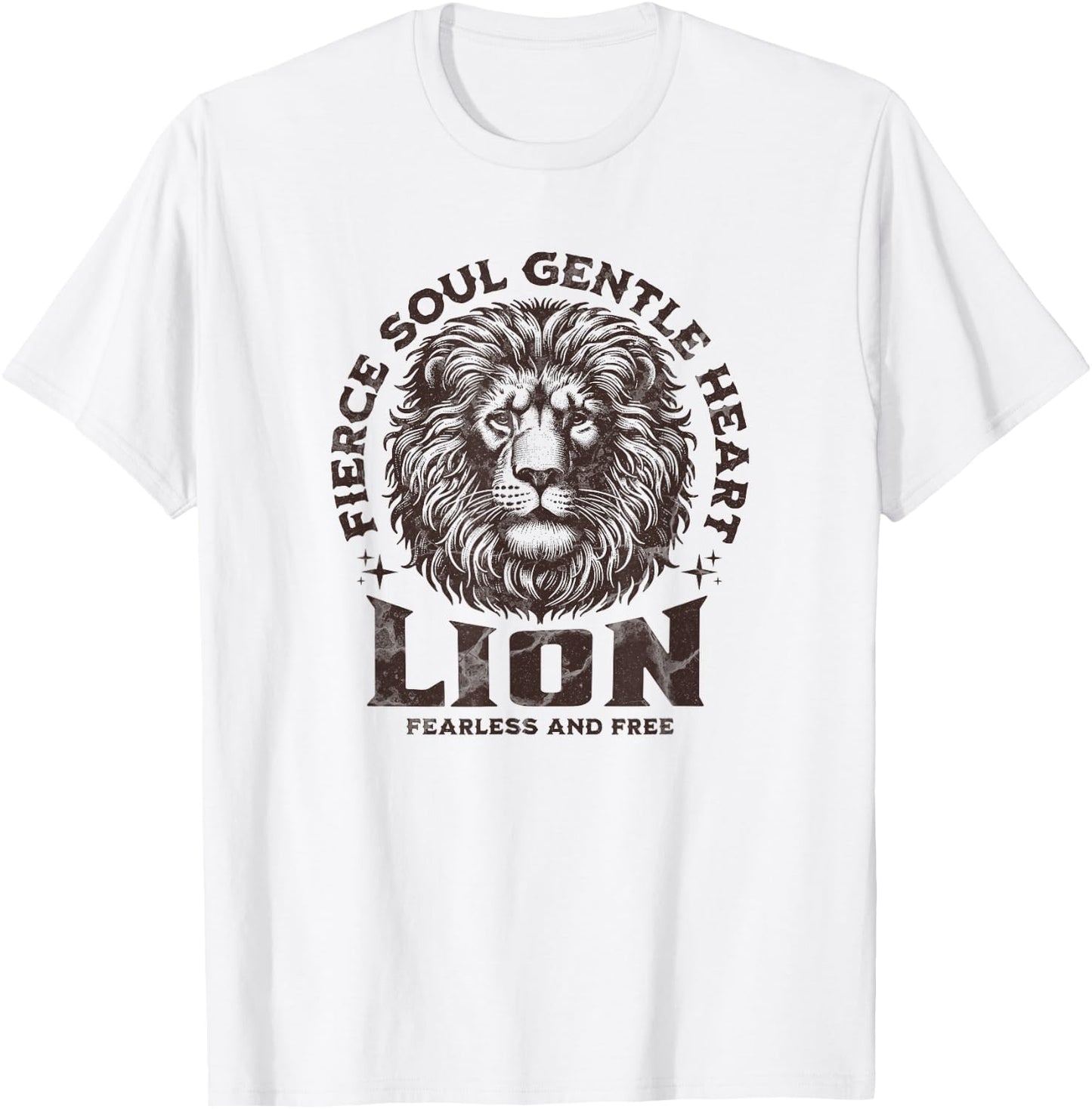 Wild Fierce Lion Safari for Animal Lover Women and Men T-Shirt - T-Shirt | White