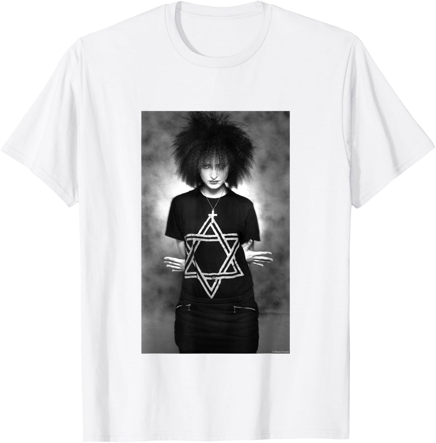 Siouxsie Sioux of The Banshees Studio Photo by Simon Fowler T-Shirt - T-Shirt | White