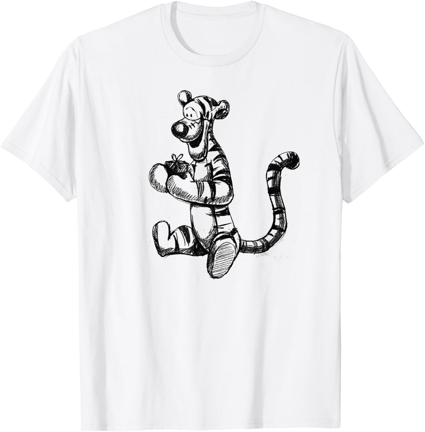 Winnie the Pooh - Tigger Sketch T-Shirt - T-Shirt | White
