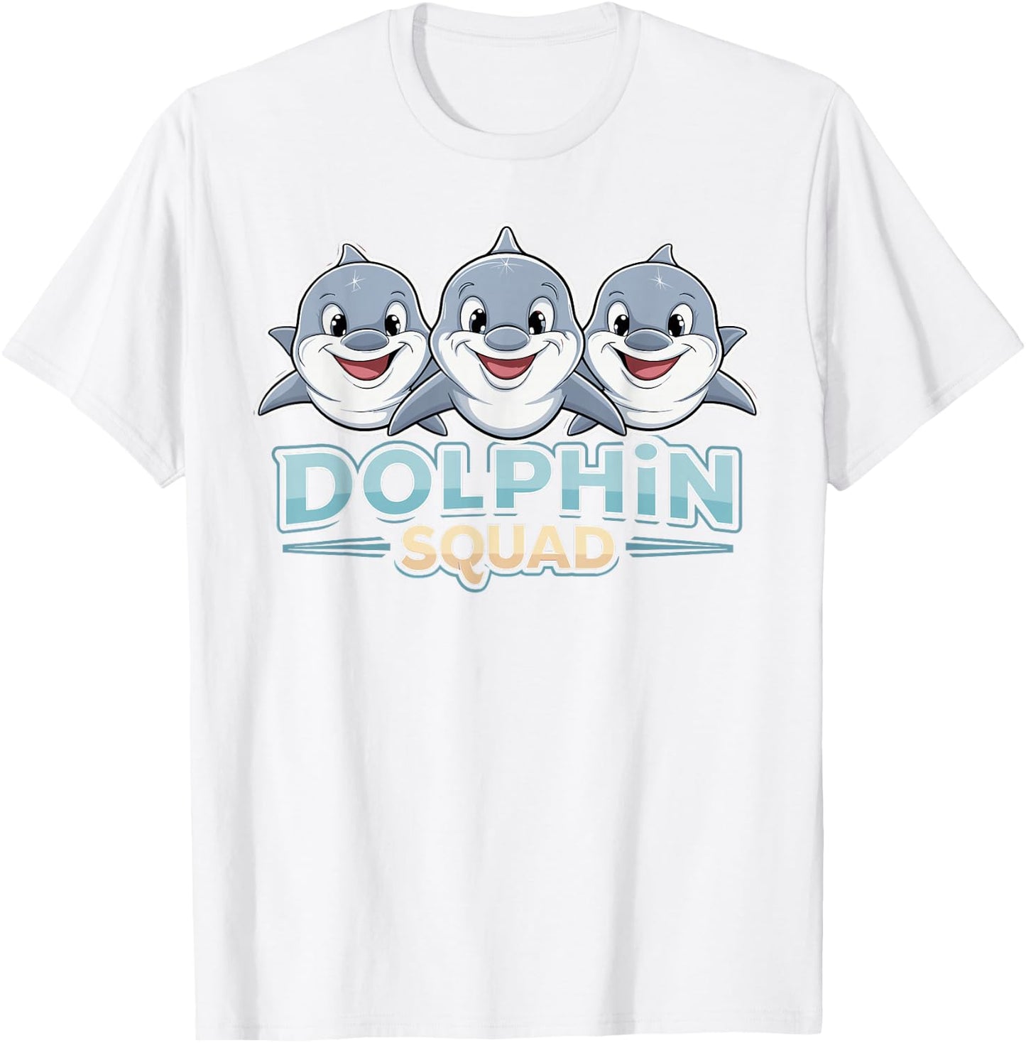 Dolphin Squad Design for Dolphin Lover Stuff | Kids Dolphin T-Shirt - T-Shirt | White