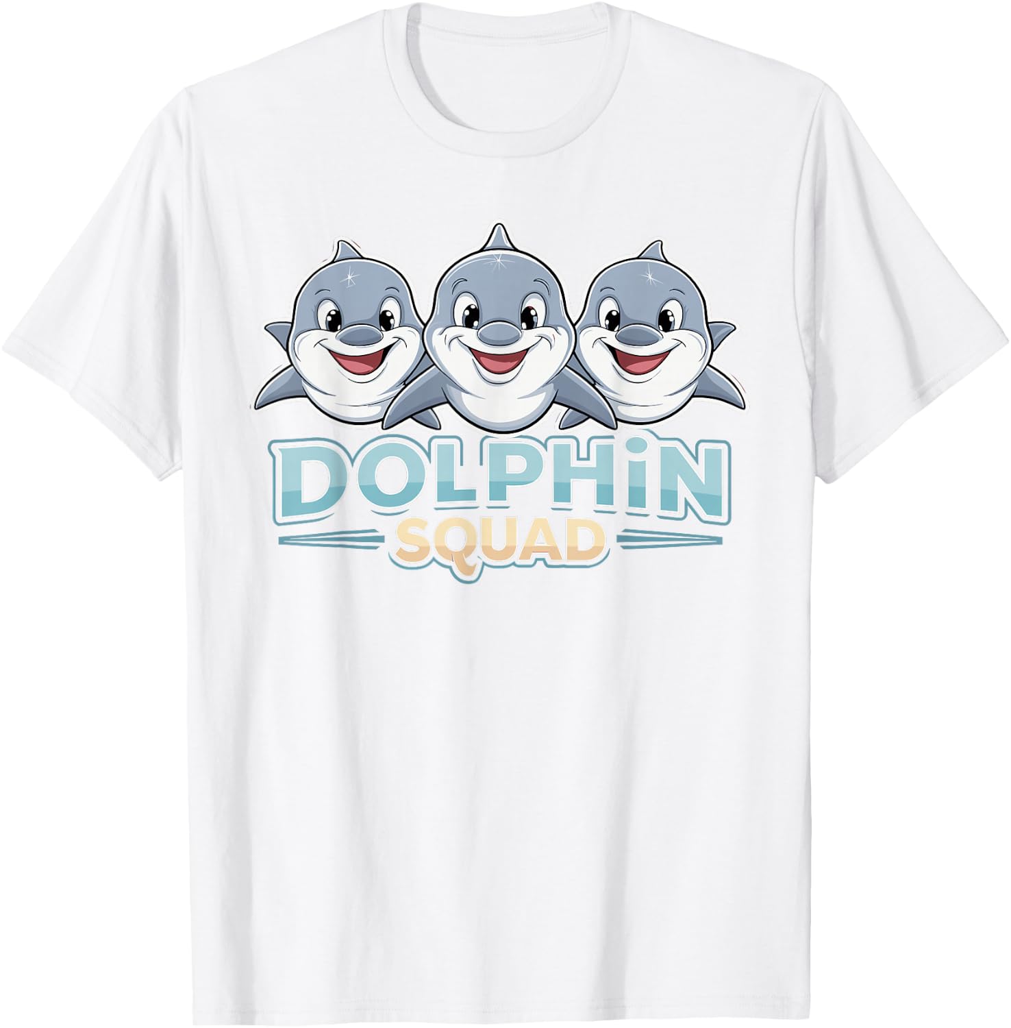 Dolphin Squad Design for Dolphin Lover Stuff | Kids Dolphin T-Shirt - T-Shirt | White