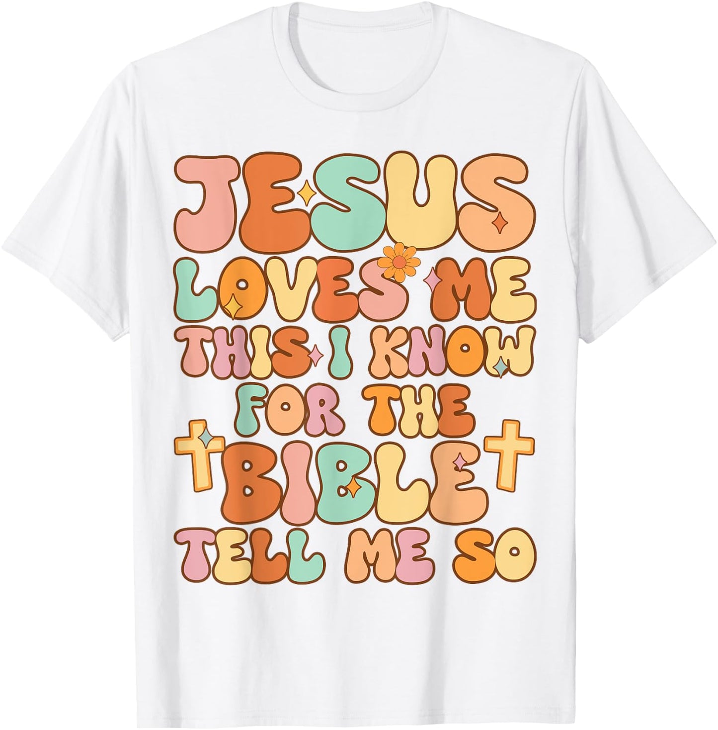 Toddler Jesus Loves Me This I Know Kid Youth Jesus Christian T-Shirt - T-Shirt | White