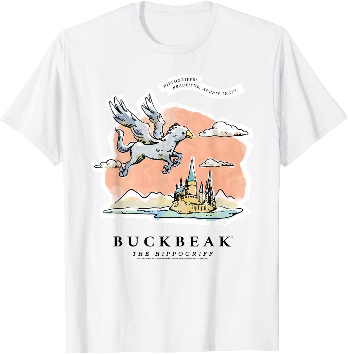 Harry Potter Buckbeak the Hippogriff T-Shirt - T-Shirt | White