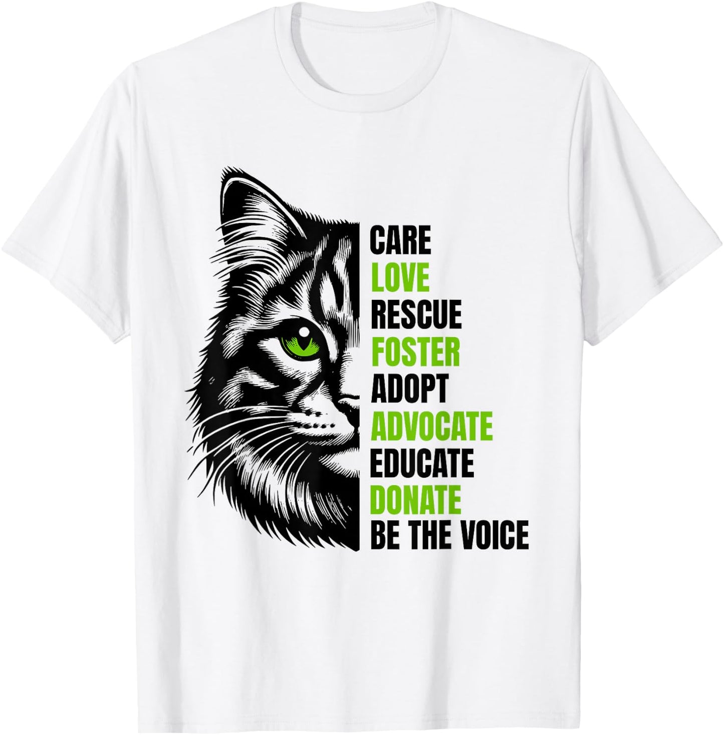 Paws Under the Moon - Cat Lovers Gifts Cat Rescue Gift Feral Kittens Homeless Foster Adopt Cats TNR , Small, White T-Shirt - T-Shirt | White