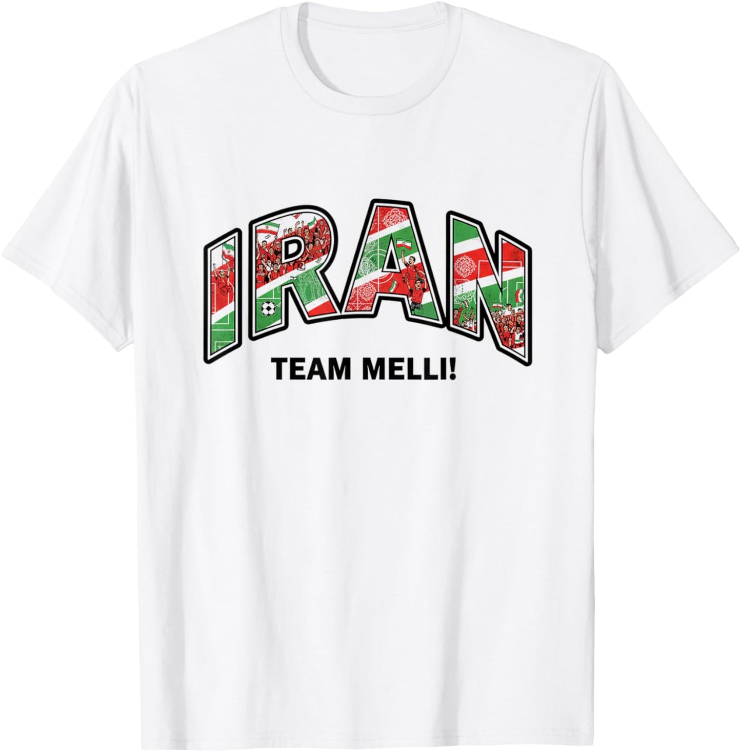 Soccer Fan Shirt 2026 Iran Team Melli Supporters T-Shirt - T-Shirt | White