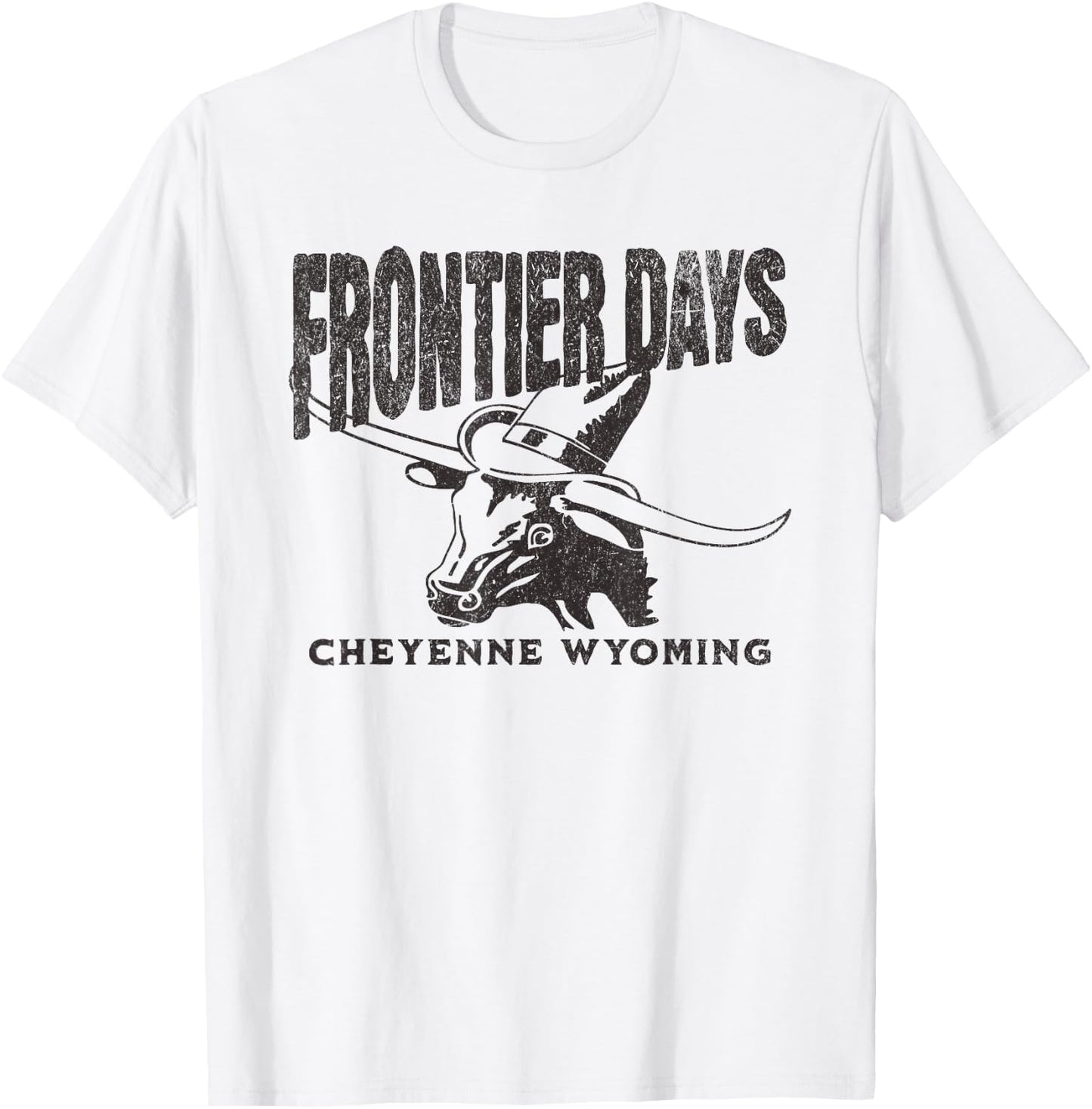 Cheyenne Wyoming Steer Frontier Days T-Shirt - T-Shirt | White