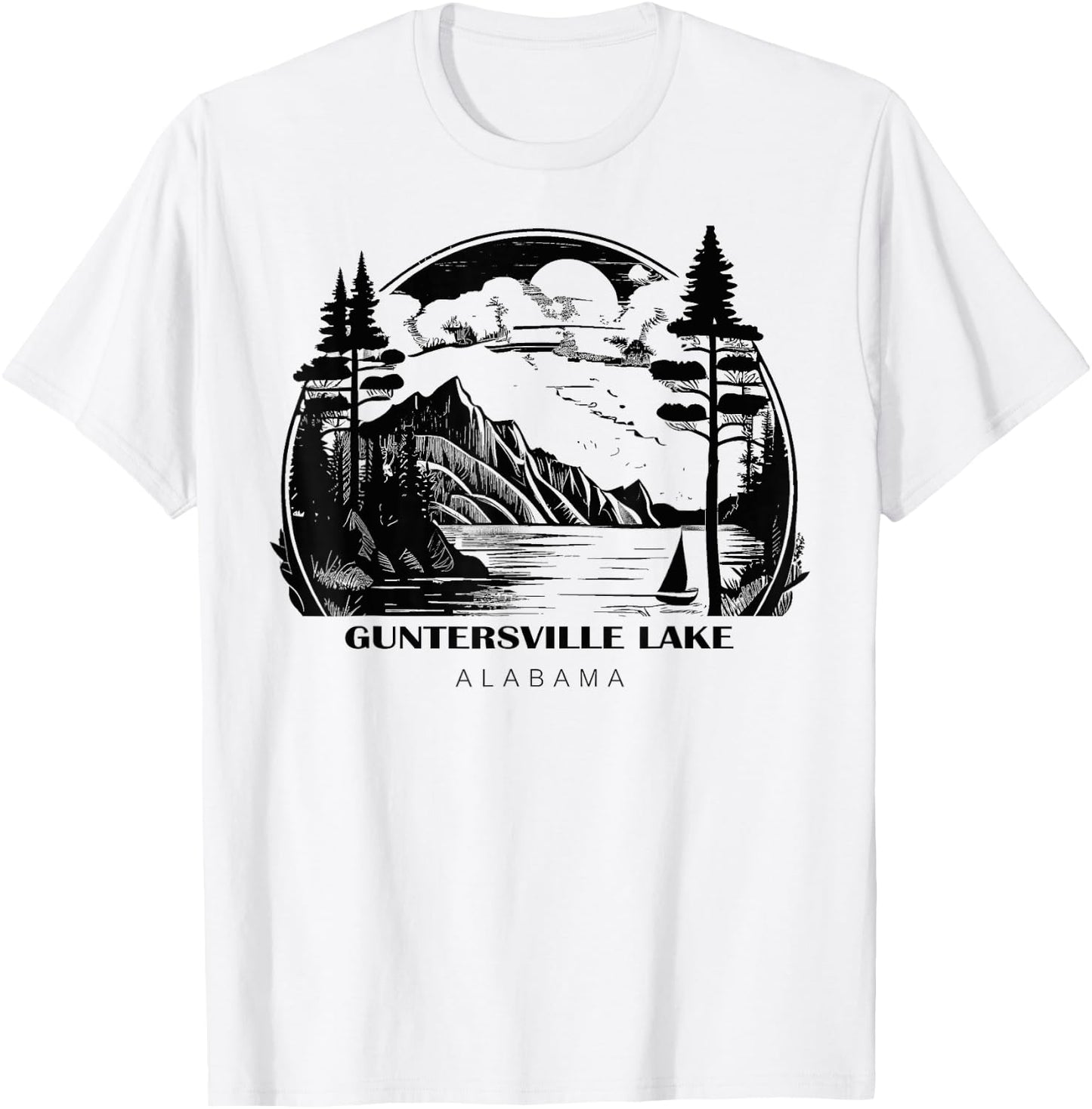 Guntersville Lake Alabama T-Shirt - T-Shirt | White