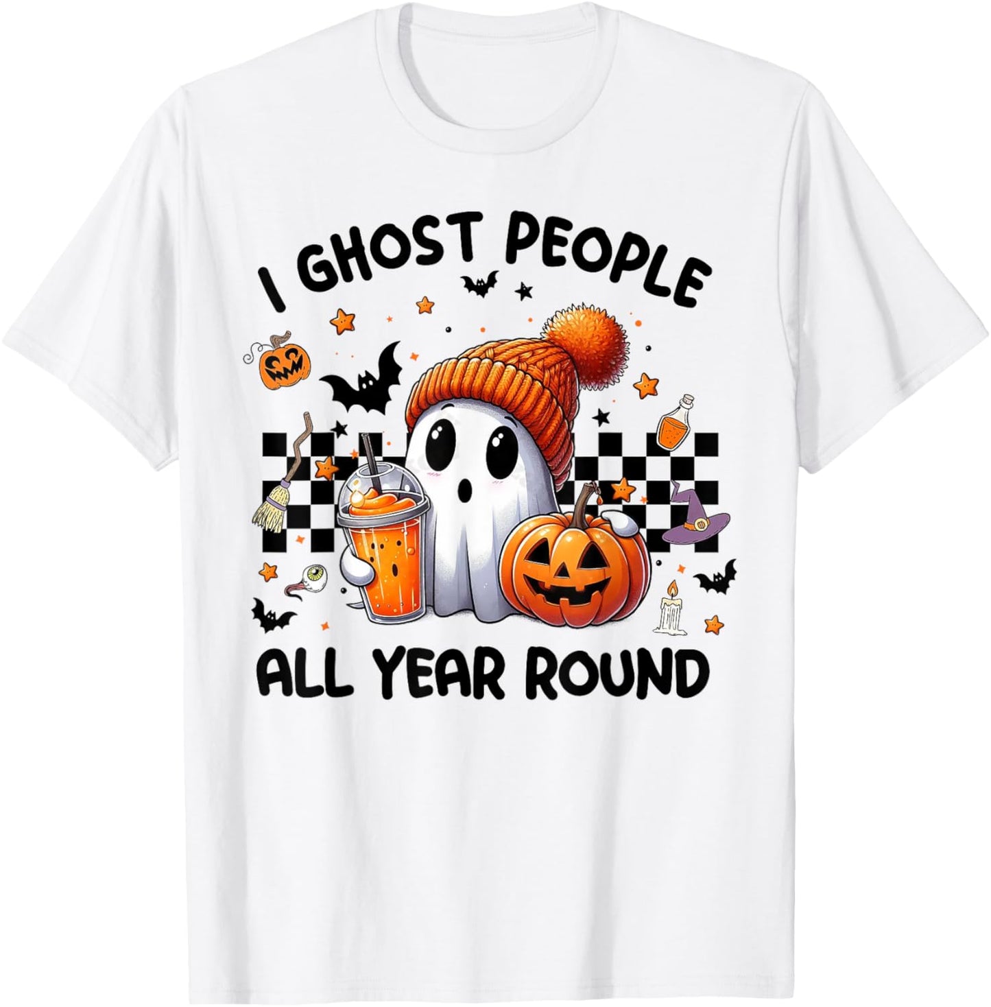 I Ghost People All Year Round T-Shirt - T-Shirt | White