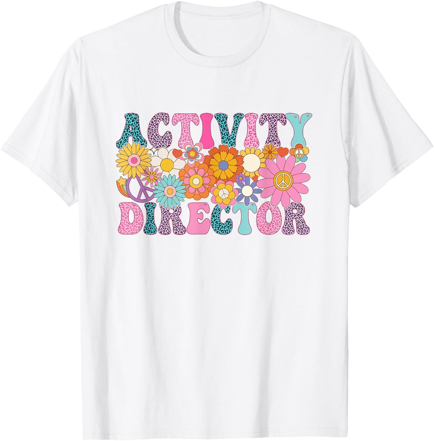Activity Director Week Groovy Appreciation Day T-Shirt - T-Shirt | White