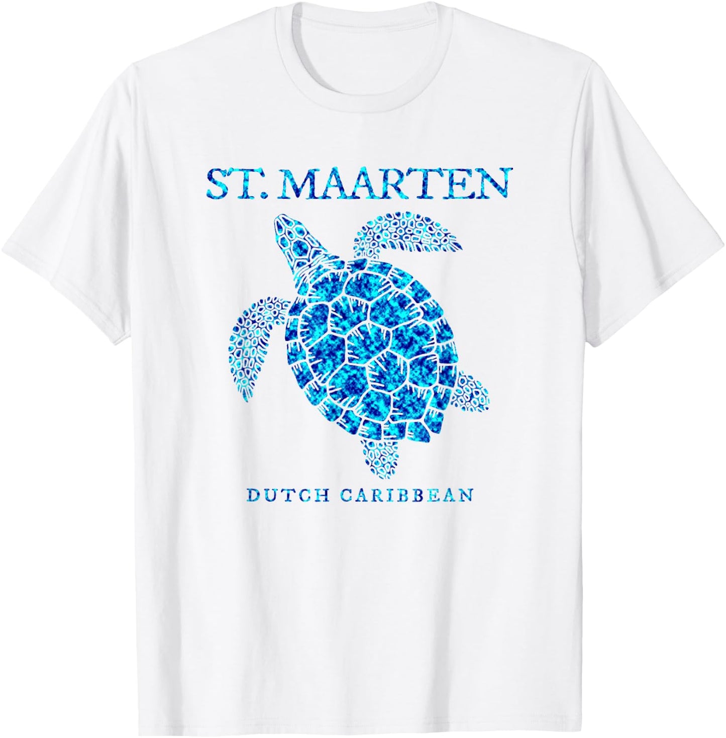 St. Maarten Sea Turtle Boys Girls Vacation Souvenir T-Shirt - T-Shirt | White
