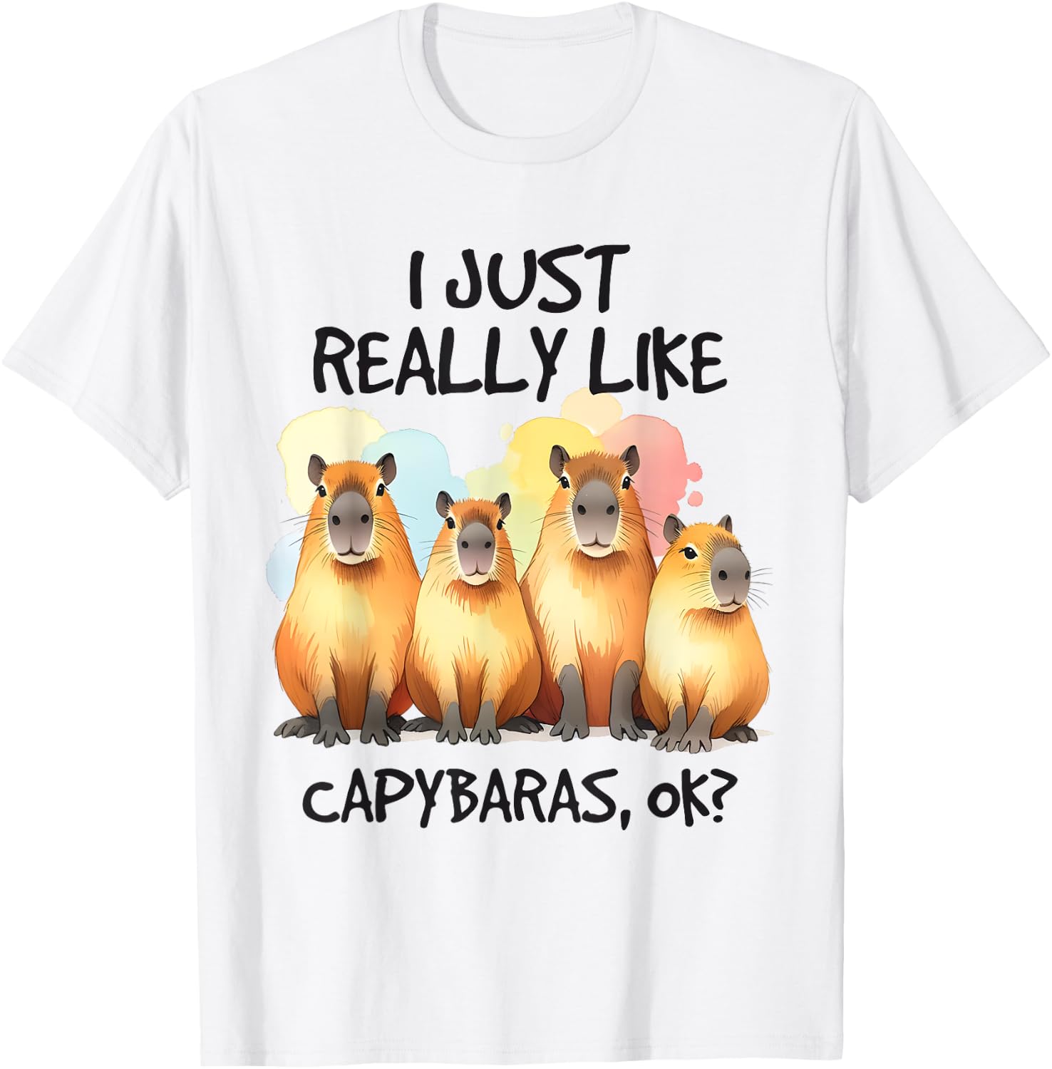 Funny Capybara T-Shirt - T-Shirt | White