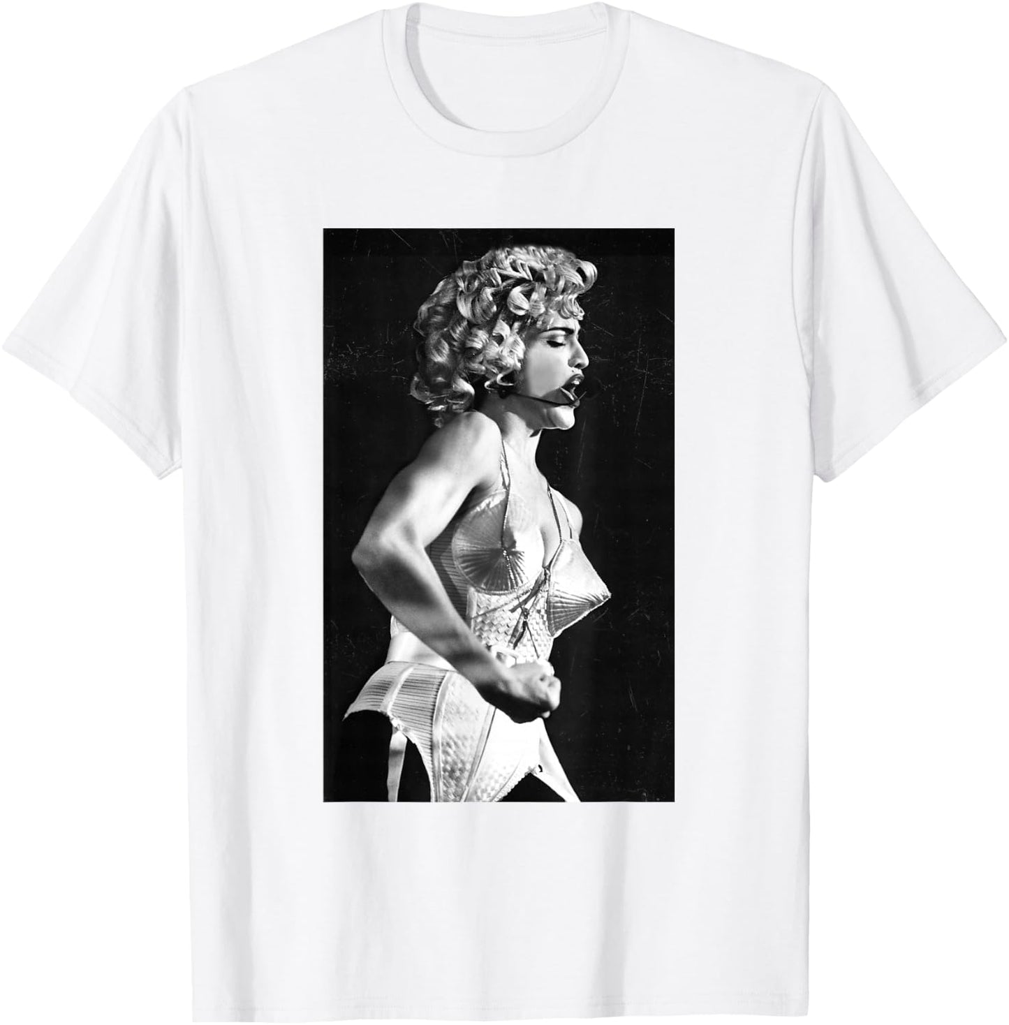 Madonna Singing Live Blonde Ambition By Stephen Wright T-Shirt - T-Shirt | White
