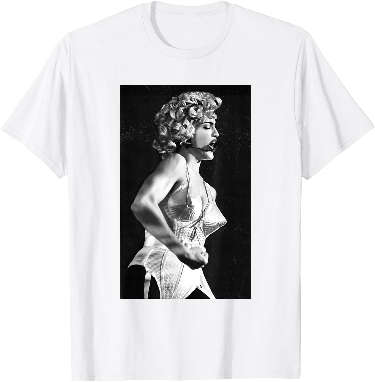 Madonna Singing Live Blonde Ambition By Stephen Wright T-Shirt - T-Shirt | White