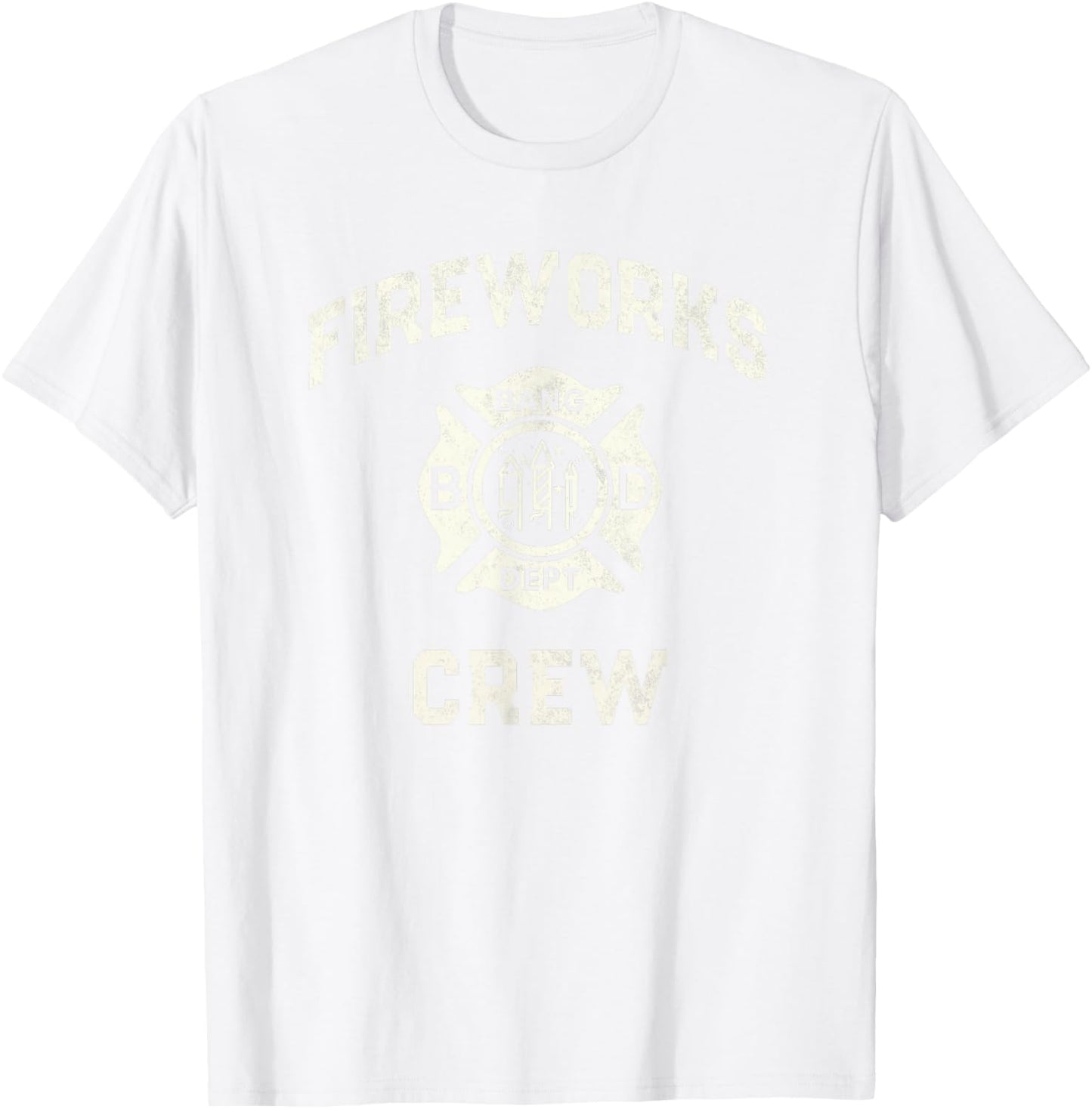 Sarcastic FIREWORKS CREW Safety Expert Technician Pyro T-Shirt - T-Shirt | White