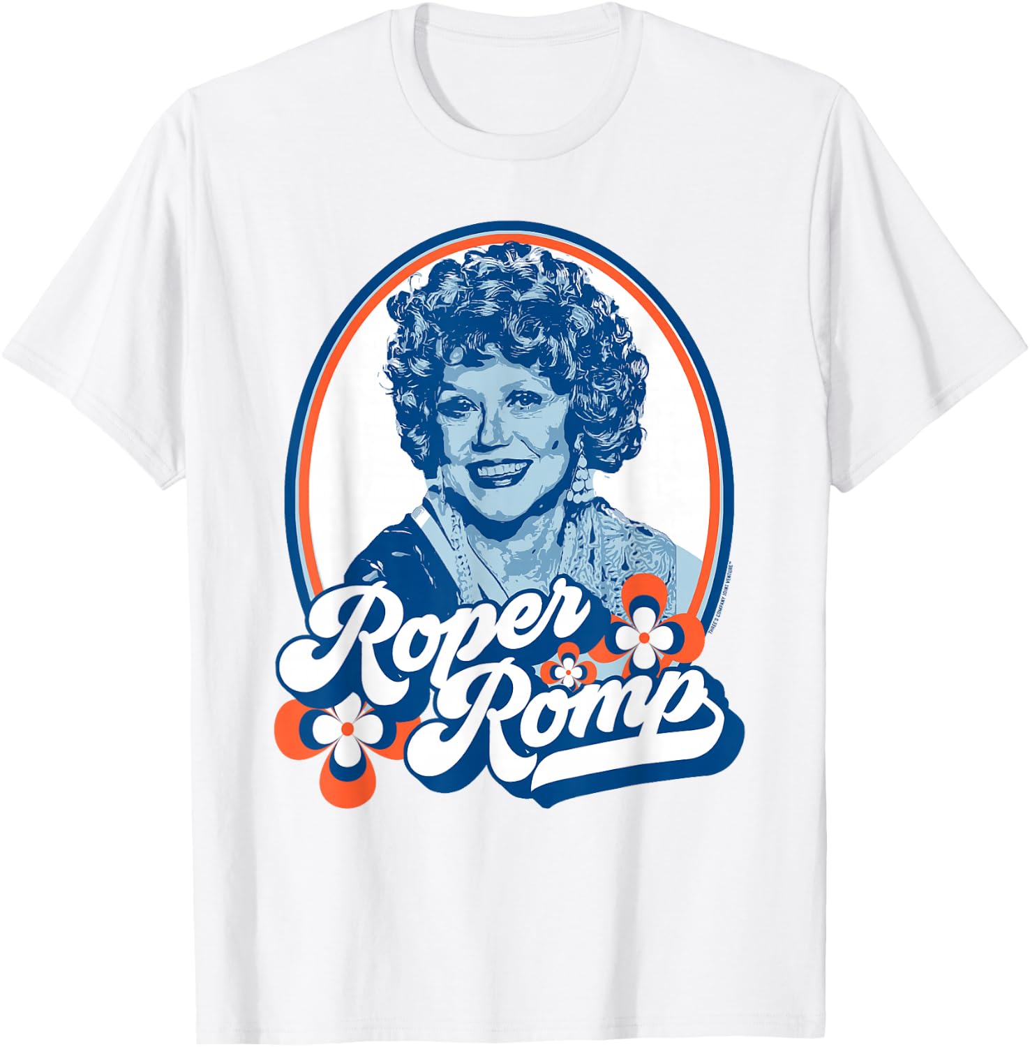 Roper Romp! Mrs. Helen Roper Three's Company Retro T-Shirt - T-Shirt | White