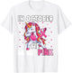 Breast Cancer Girls Kids, Unicorn In October We Wear Pink T-Shirt - T-Shirt | White