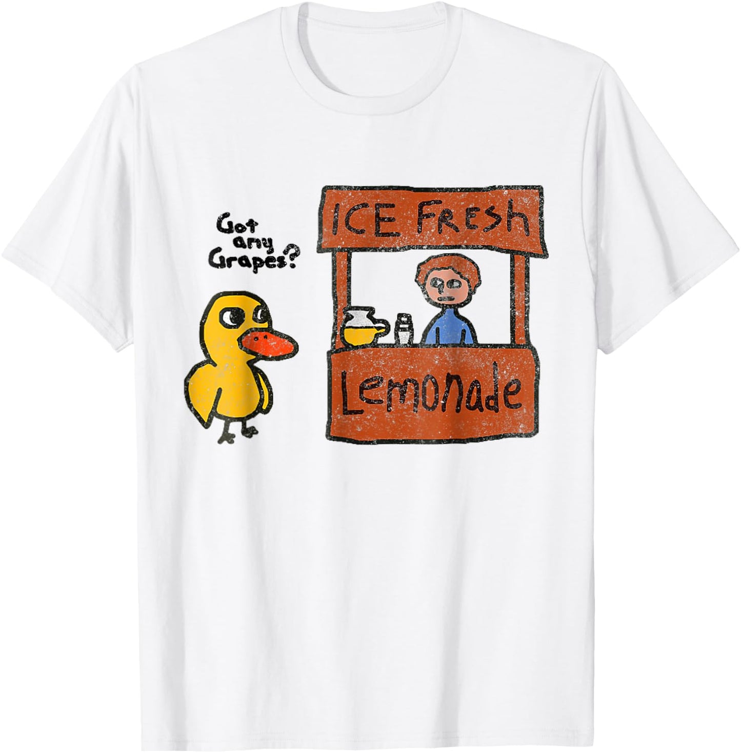 Ice Fresh Lemonade Shirt Duck Funny Got Any Grapes Love Gift T-Shirt - T-Shirt | White