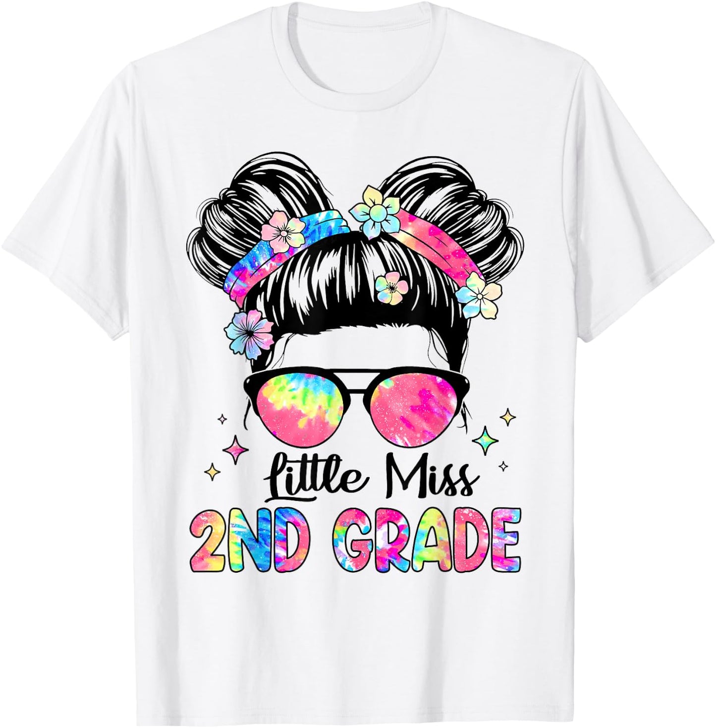 Little Miss 2nd Grade Girls Kids Back To School Second Grade T-Shirt - T-Shirt | White