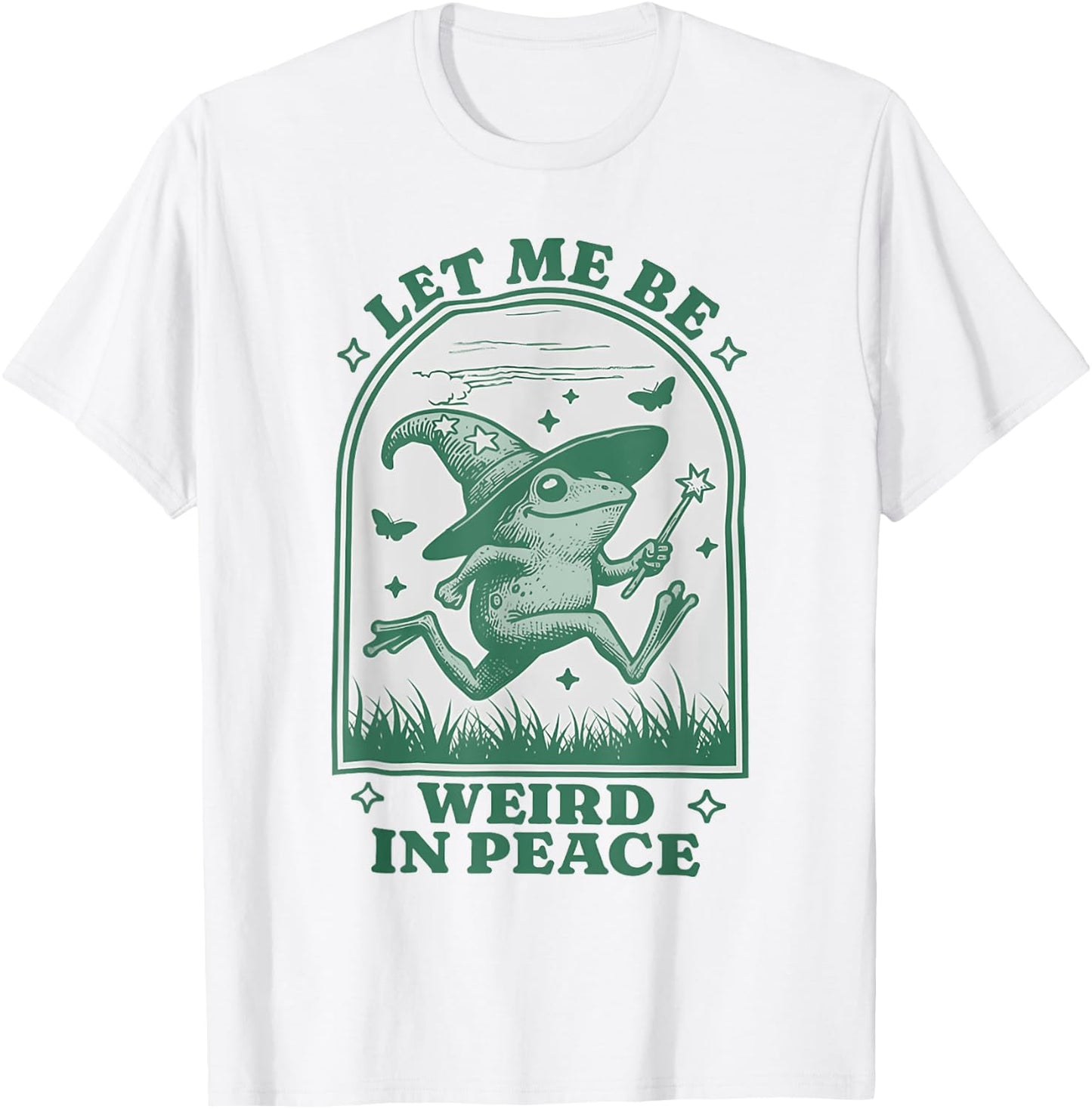 Let Me Be Weird In Peace T-Shirt - T-Shirt | White