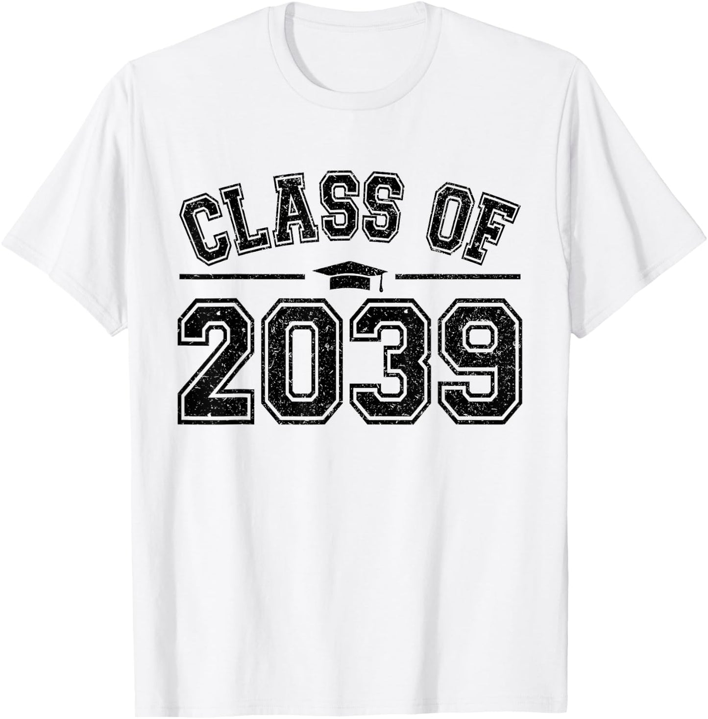Preschool Class of 2039 Grow With Me Graduation 2039 Vintage T-Shirt - T-Shirt | White