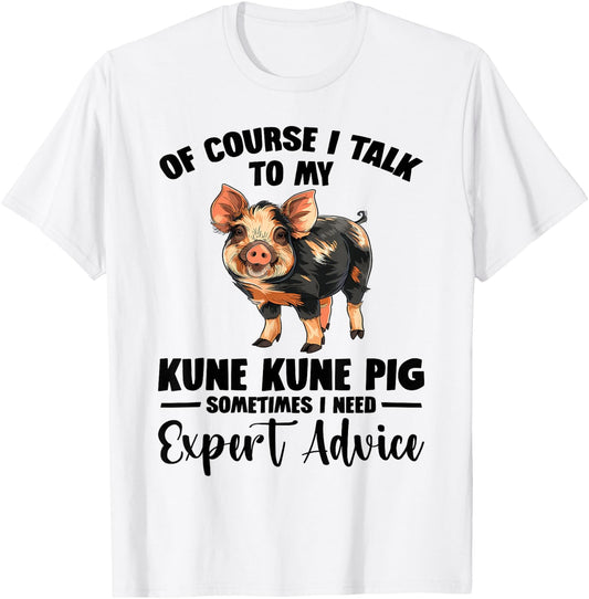 Kune Kune Pig Stuffed Animal Plush Pig Good Kunekune Pig T-Shirt - T-Shirt | White