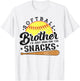 Softball brother I'm Just Here for the snacks Funny T-Shirt - T-Shirt | White
