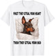 Doberman Pinscher Sleeping Pajamas Nightgown T-Shirt - T-Shirt | White