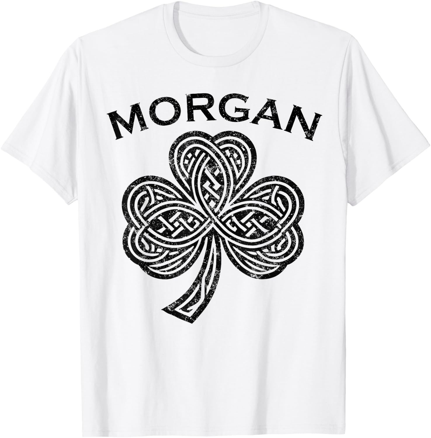 Morgan Family Last Name Irish Ireland Celtic T-Shirt - T-Shirt | White