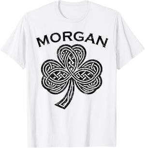 Morgan Family Last Name Irish Ireland Celtic T-Shirt - T-Shirt | White