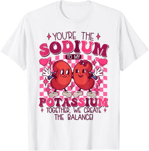 Dialysis Tech Valentine - Funny Dialysis Valentine - Women's Casual Valentine's Day Nurse - Blue, Small T-Shirt - T-Shirt | White