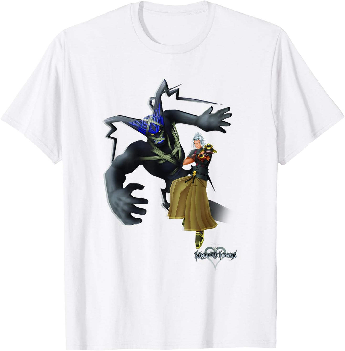 Disney Kingdom Hearts Xehanort Heartless Big Chest Portrait T-Shirt - T-Shirt | White