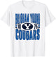 BYU Cougars Vintage 90's Retro White Officially Licensed T-Shirt - T-Shirt | White