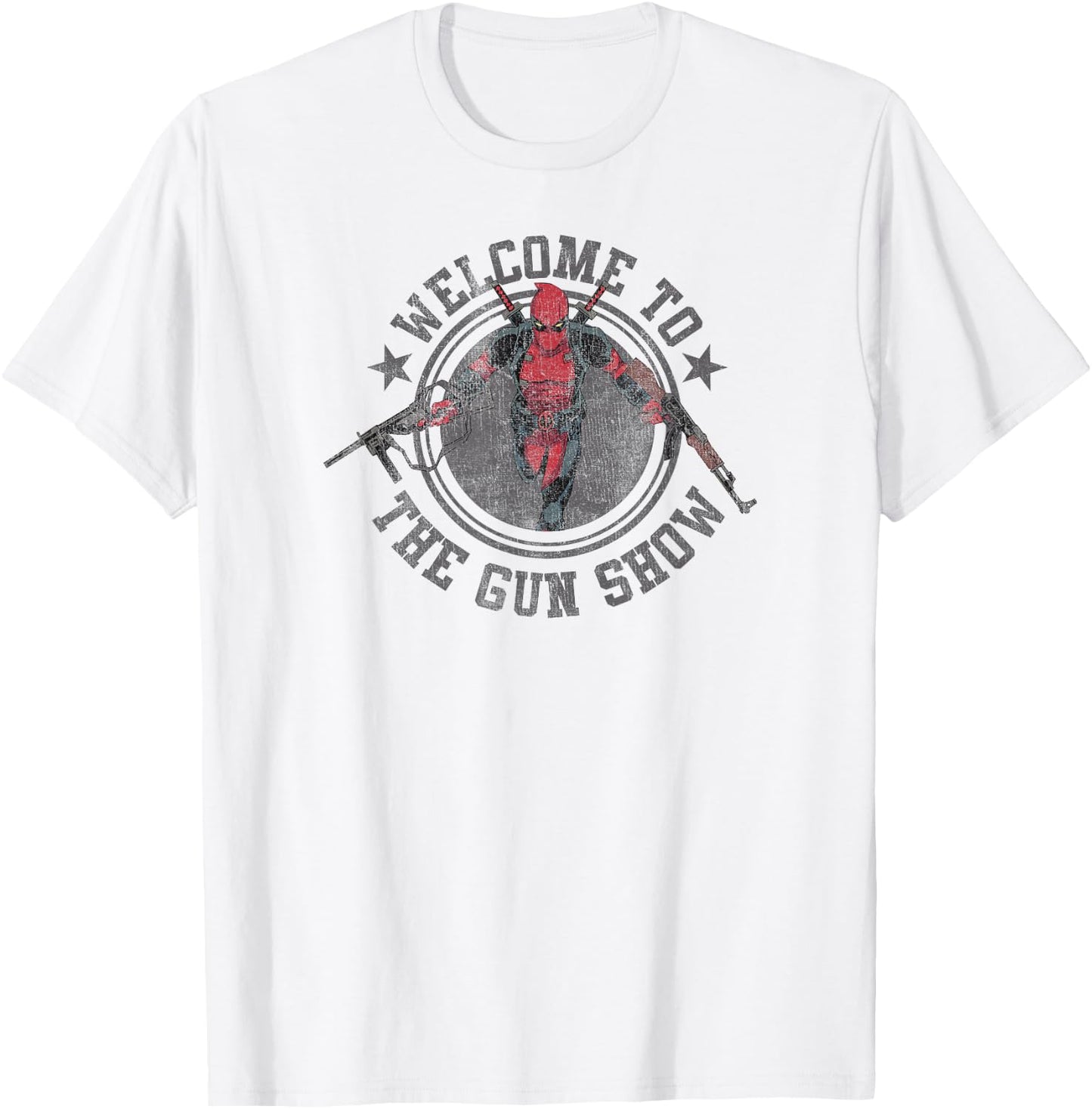 Marvel Deadpool Welcome to The Gun Show Vintage Comic T-Shirt - T-Shirt | White