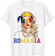 Romanian Flag Outfit for Woman Products Uniform Romania T-Shirt - T-Shirt | White