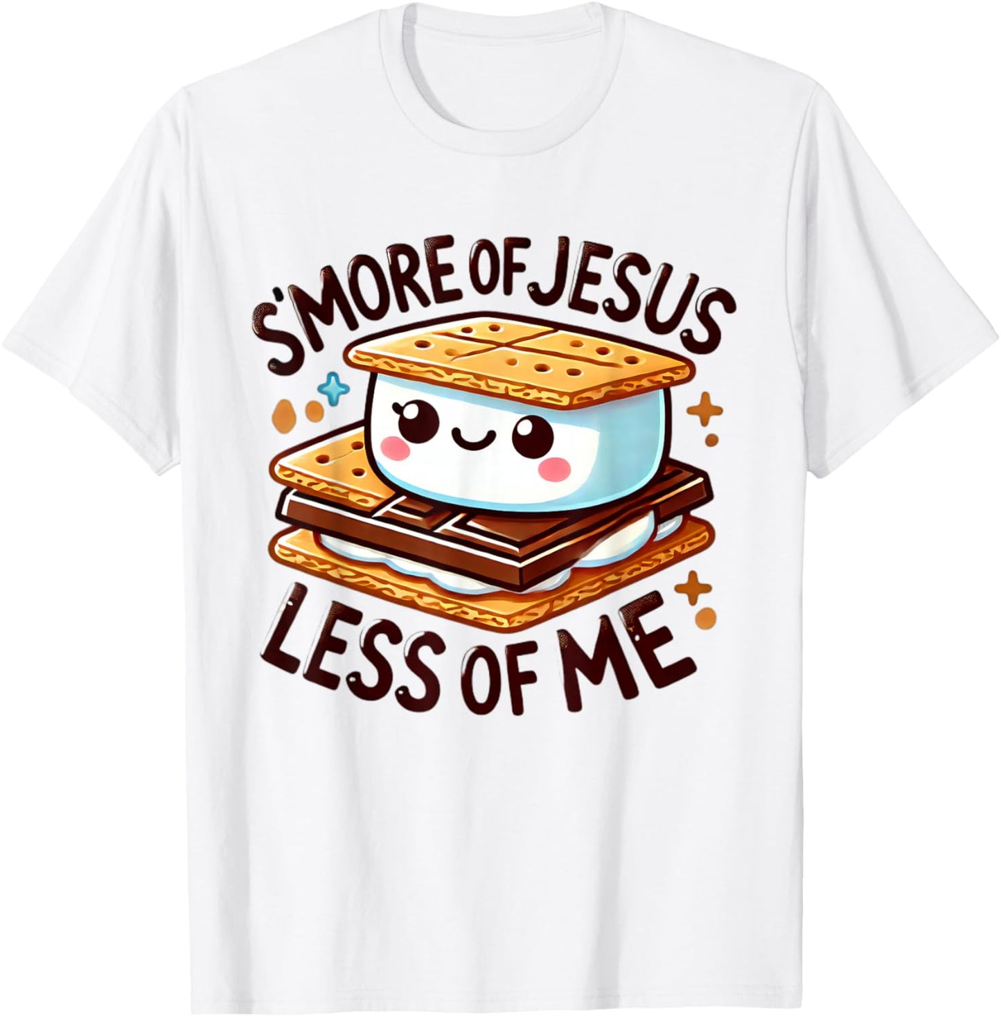 Unique Design S'More Of Jesus And Less Of Me Camper Lover T-Shirt - T-Shirt | White