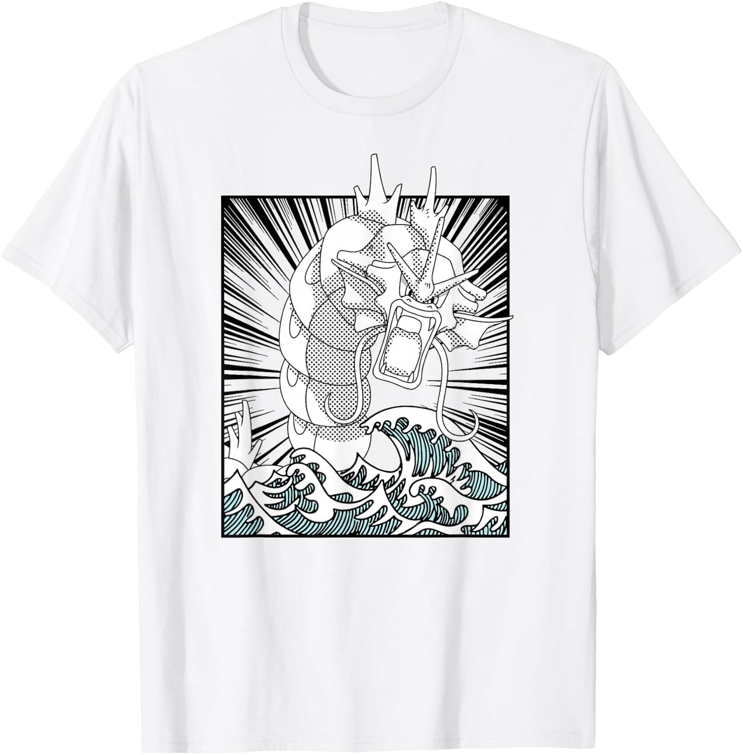 Pokémon - Gyarados Anime T-Shirt - T-Shirt | White