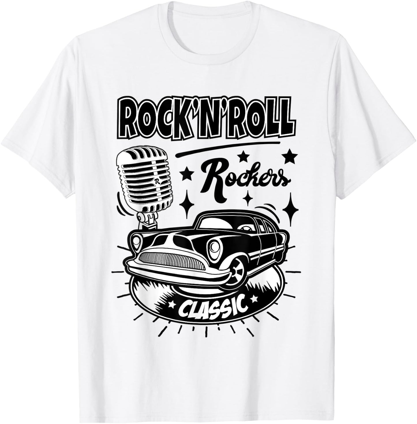 1950s Sock Hop Women Men Rockabilly 50s Costume Doo Wop 60s T-Shirt - T-Shirt | White