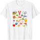 Italian summer Sardines tinned fish tomato girl food lover T-Shirt - T-Shirt | White