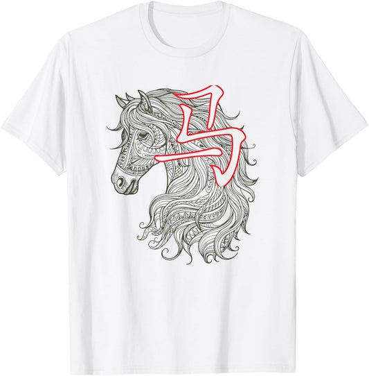 Chinese Lunar New Year Of The Horse 2026 Vietnamese Tet T-Shirt - T-Shirt | White