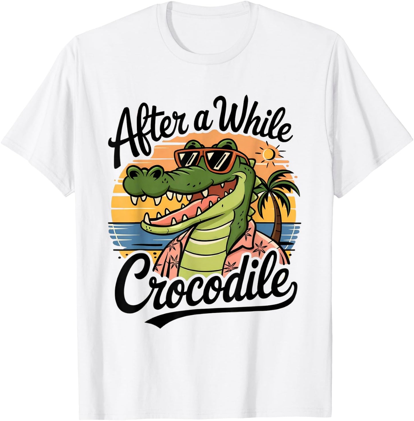 After A While Crocodile T-Shirt - T-Shirt | White