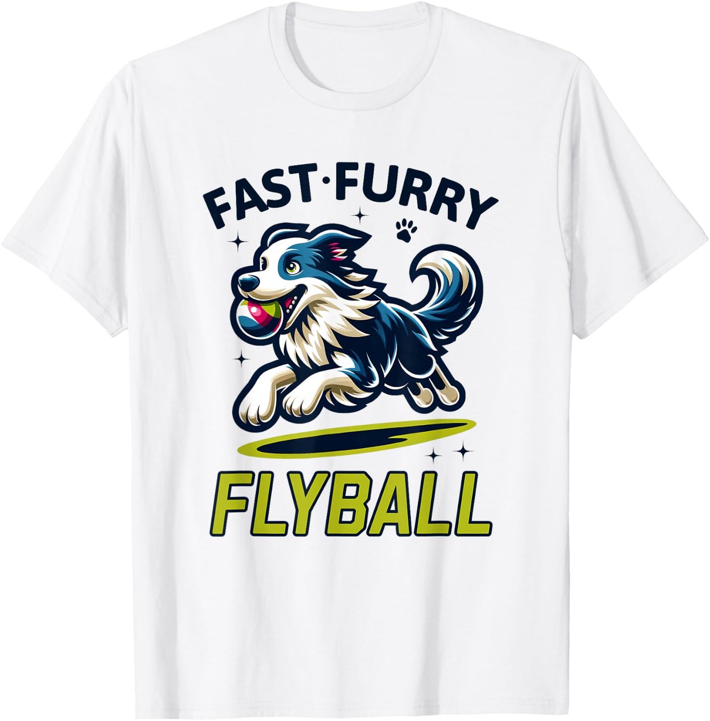 Flyball Champion Dog Race Competition Dog Agility Training T-Shirt - T-Shirt | White