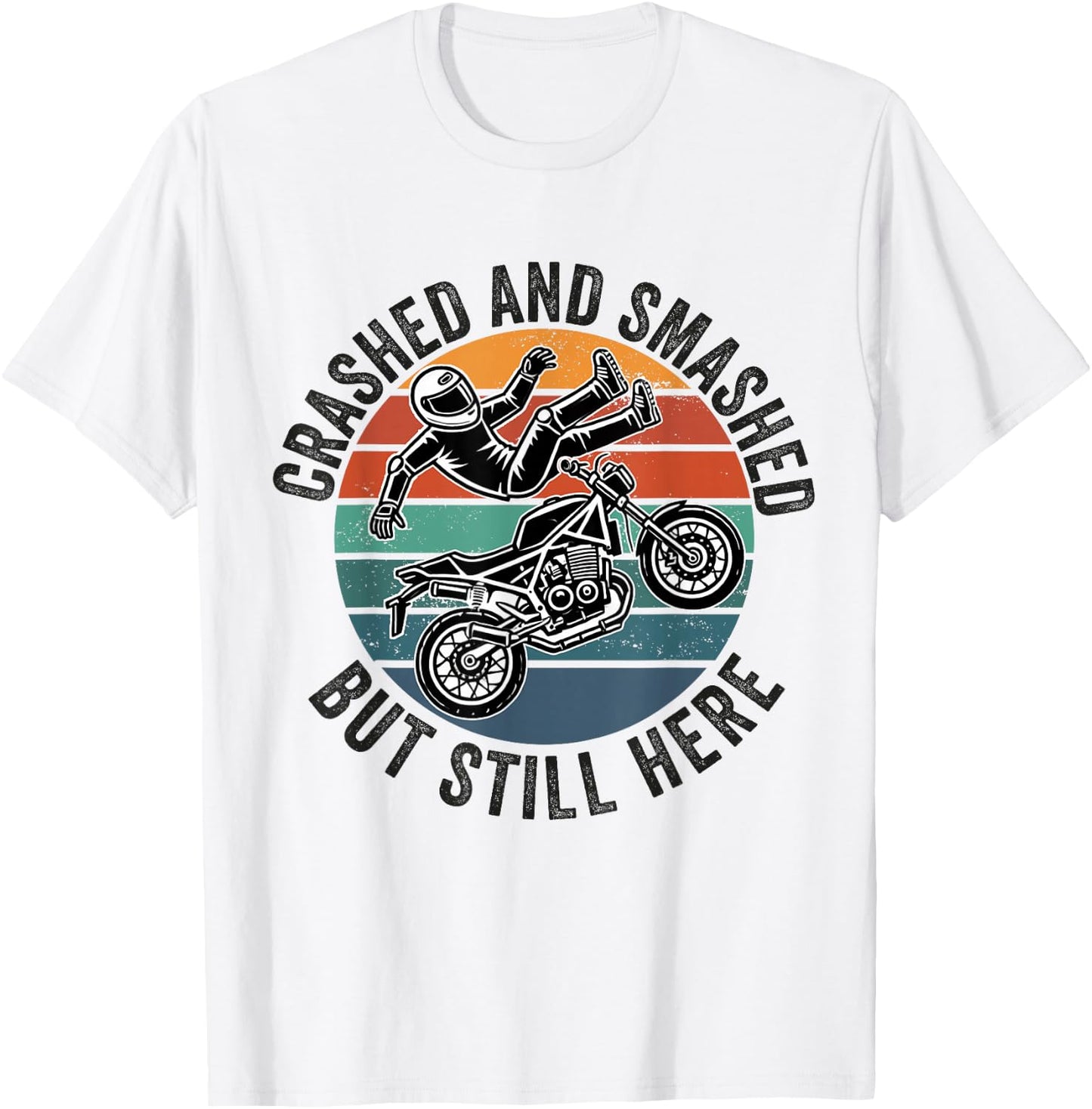 Motorcycle Accident Survivor Bike Crash Injury Recovery T-Shirt - T-Shirt | White