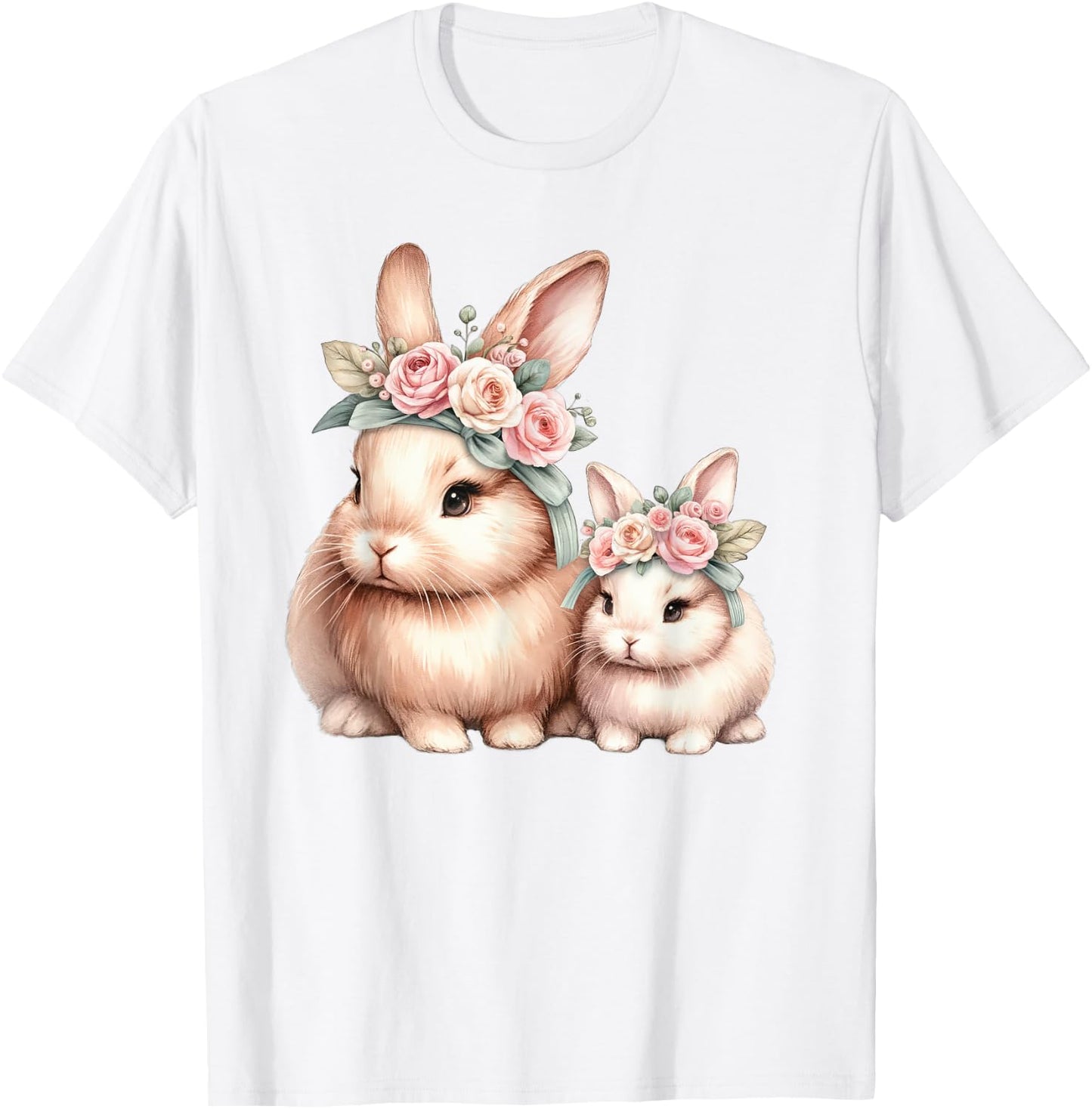 Mama Bunny Rabbit Owner New Mom Mommy For Mothers Day T-Shirt - T-Shirt | White