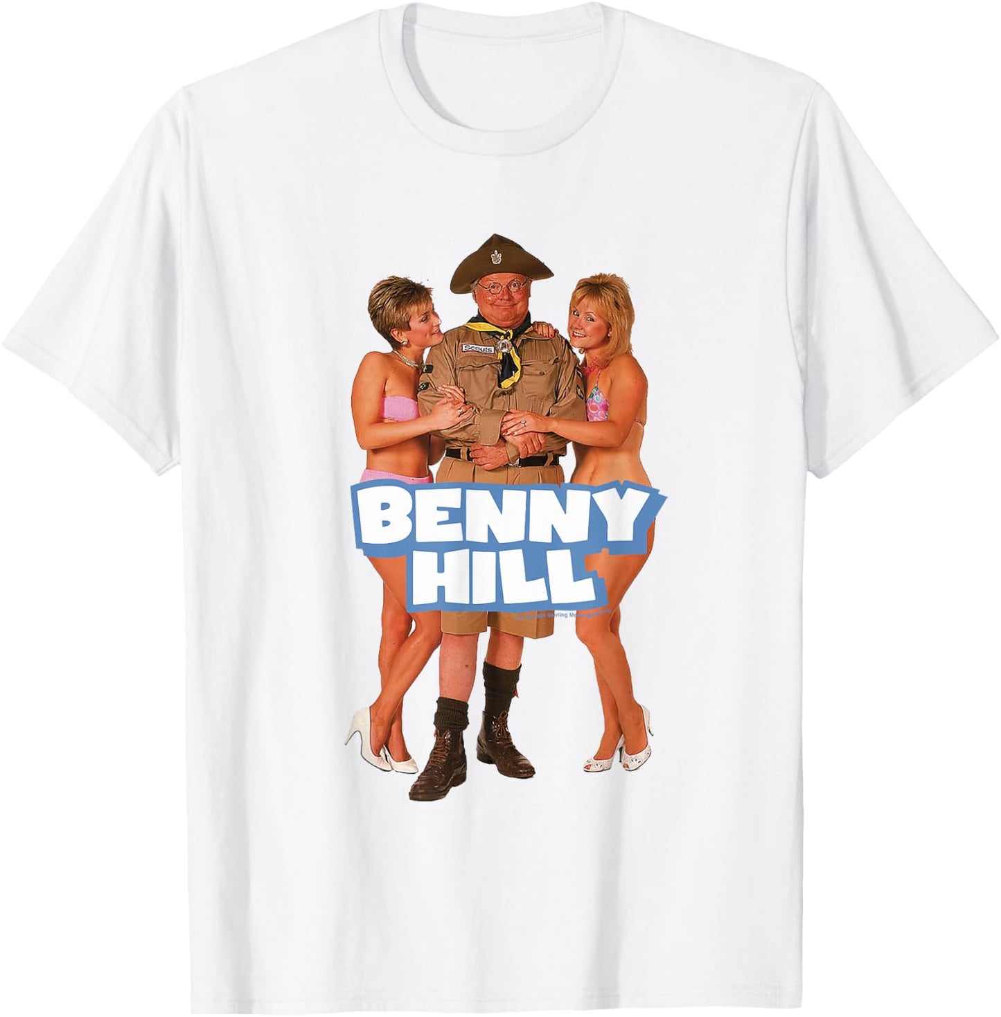 Benny Hill Show Cub Scout Outfit Hill's Angels T-Shirt - T-Shirt | White