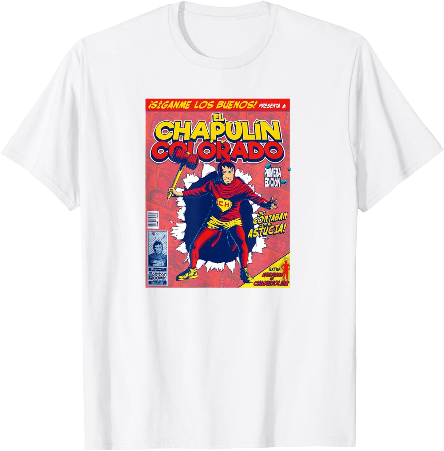 Chapulin Colorado - Fun Desings for Kids, Teen, Women & Men T-Shirt - T-Shirt | White