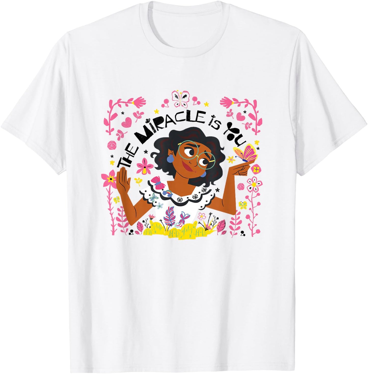 Disney Encanto Valentine's Day The Miracle Is You Chest Logo T-Shirt - T-Shirt | White